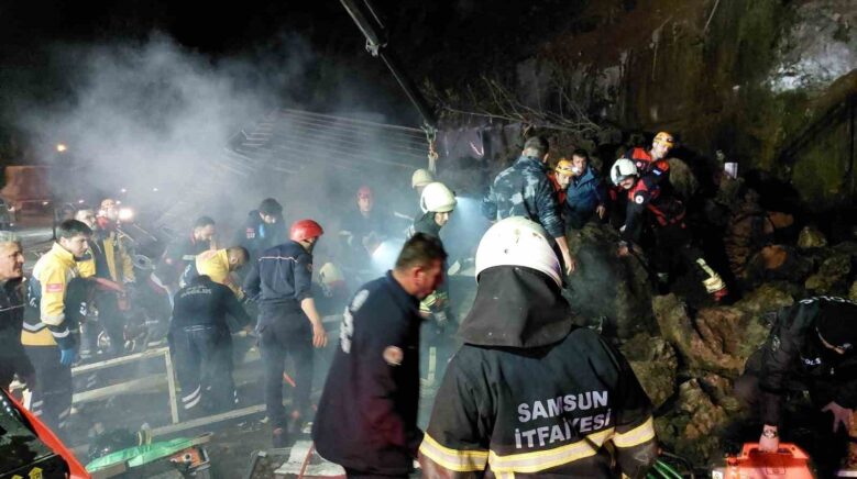 Samsun’da Heyelan: Evler Tehlikede, Ekipler Çalışmalara Başladı
