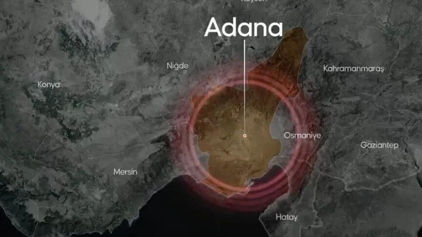 Adana ve çevresi bugün peş peşe meydana gelen orta sarsıntılı depremlerle sallandı.
